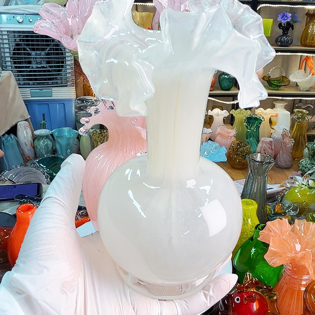 琉璃花瓶瑕家悦花器摆件
