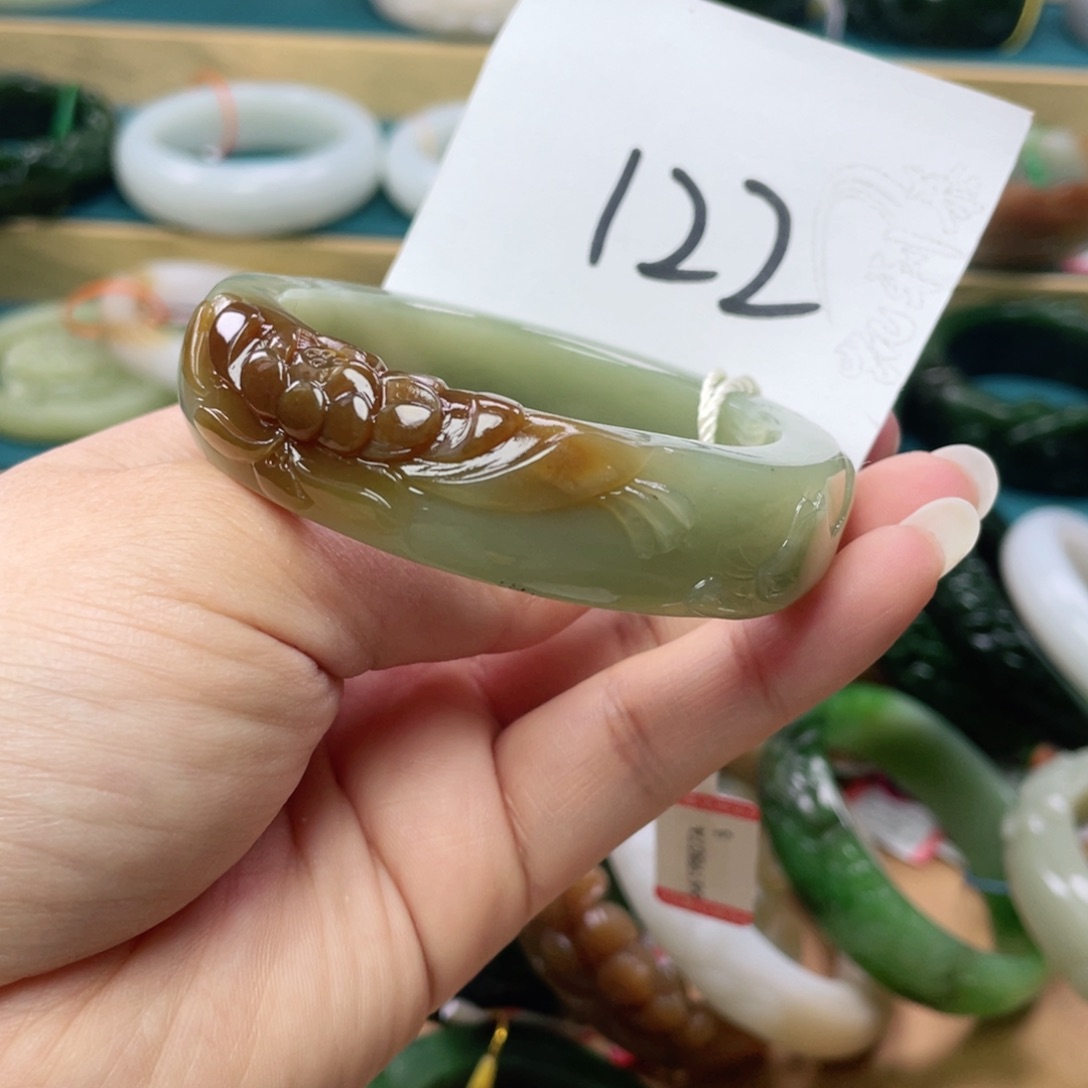 未镶嵌手镯和田玉圈口54