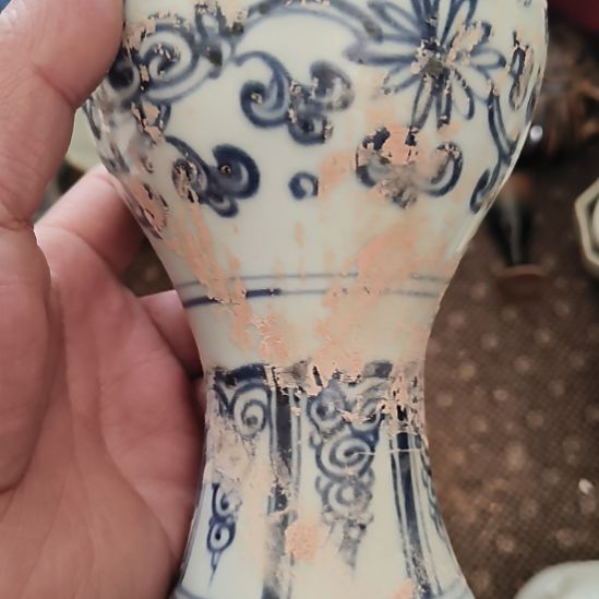 古***》摆件一件精美青花小罐全品