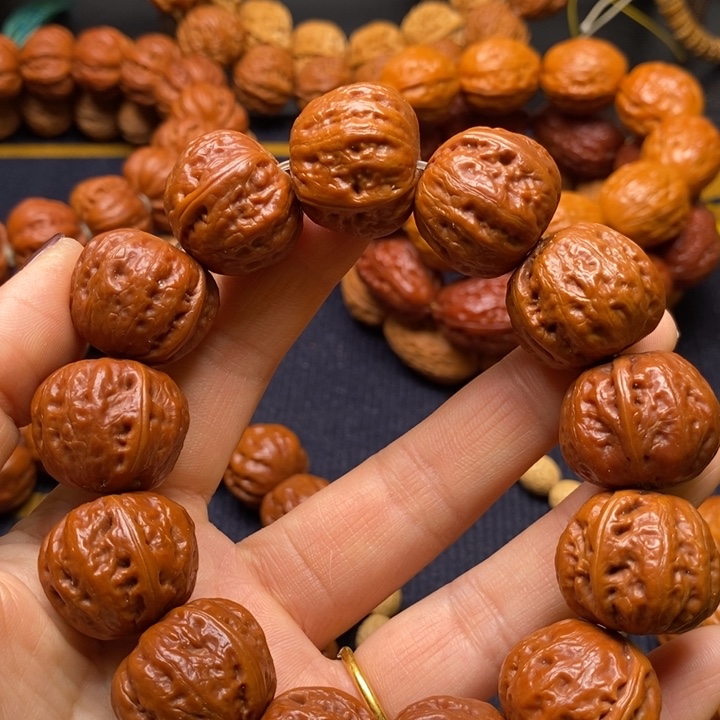 【闪购商品】吊坠文玩核桃圈****?粗筋南瓜手串