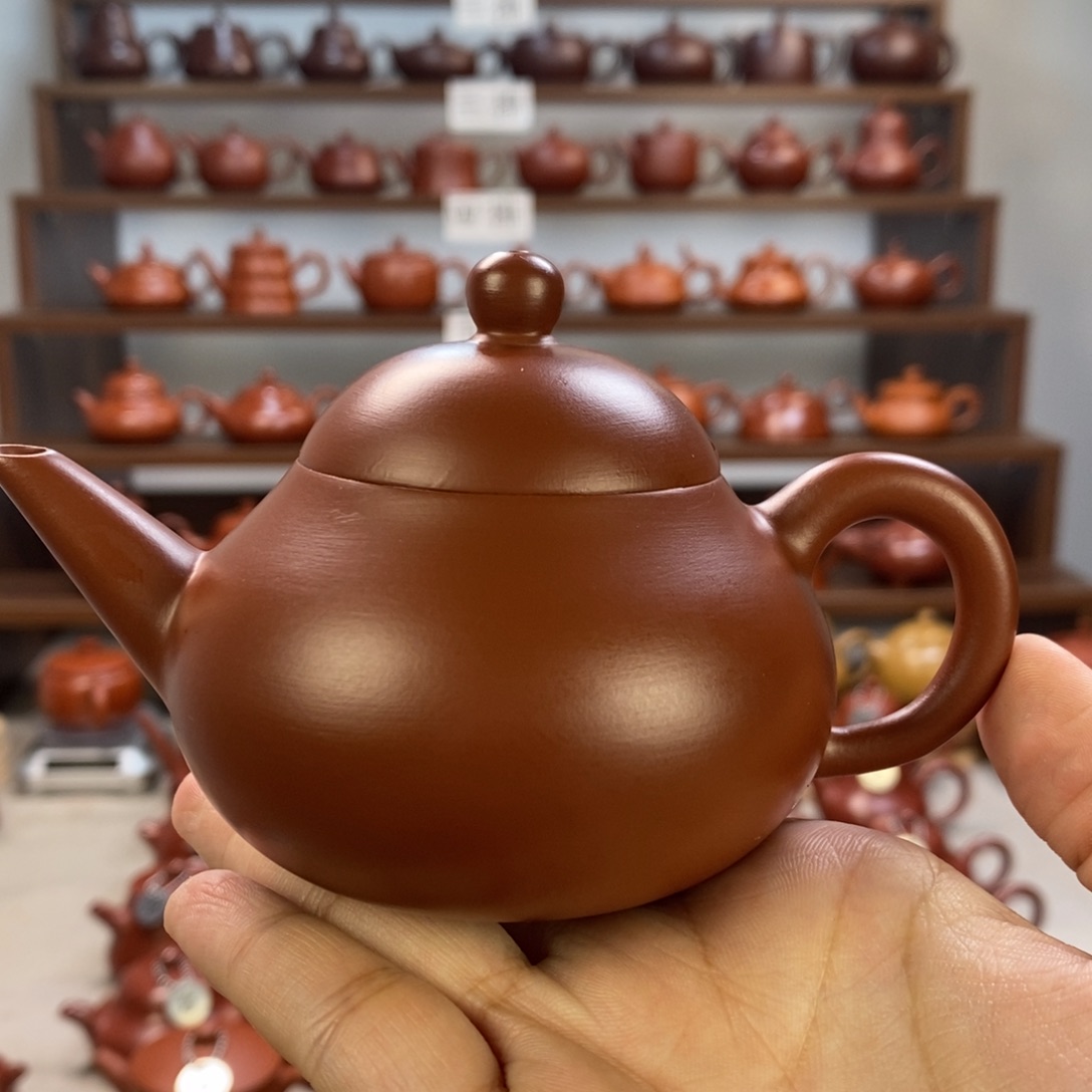 茶壶紫砂潮州手拉壶剑梨130ccc 