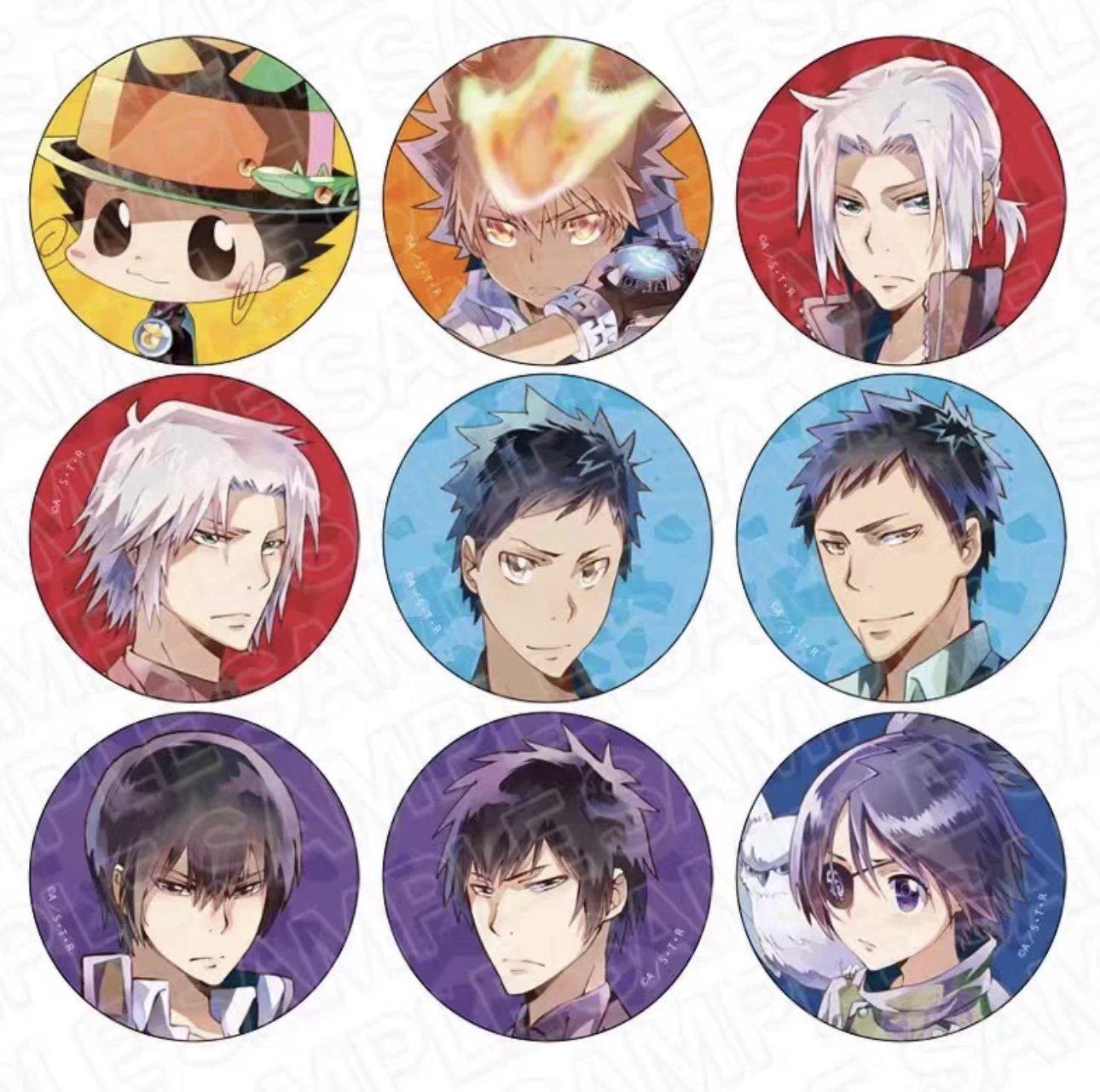 家庭教师 战斗水彩吧唧徽章 （默认代拆）