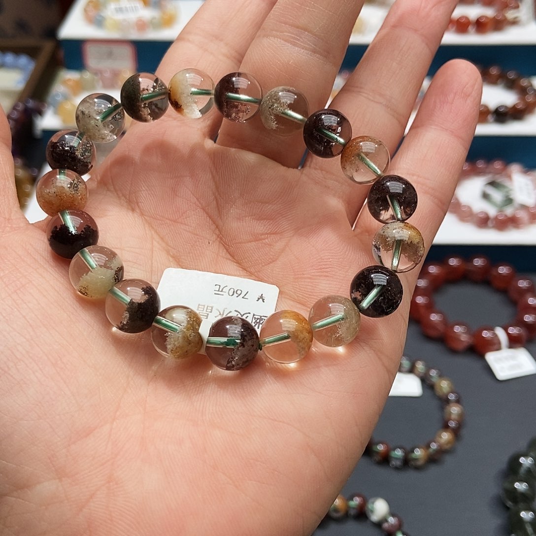 水晶未镶嵌手链水晶10.5