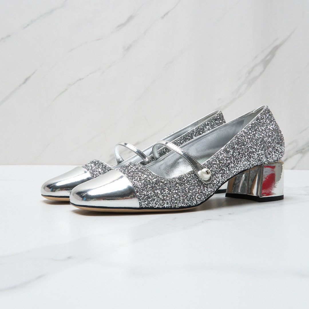 全新未使用/Jimmy Choo女士ELISA 45高跟鞋JCGS00443