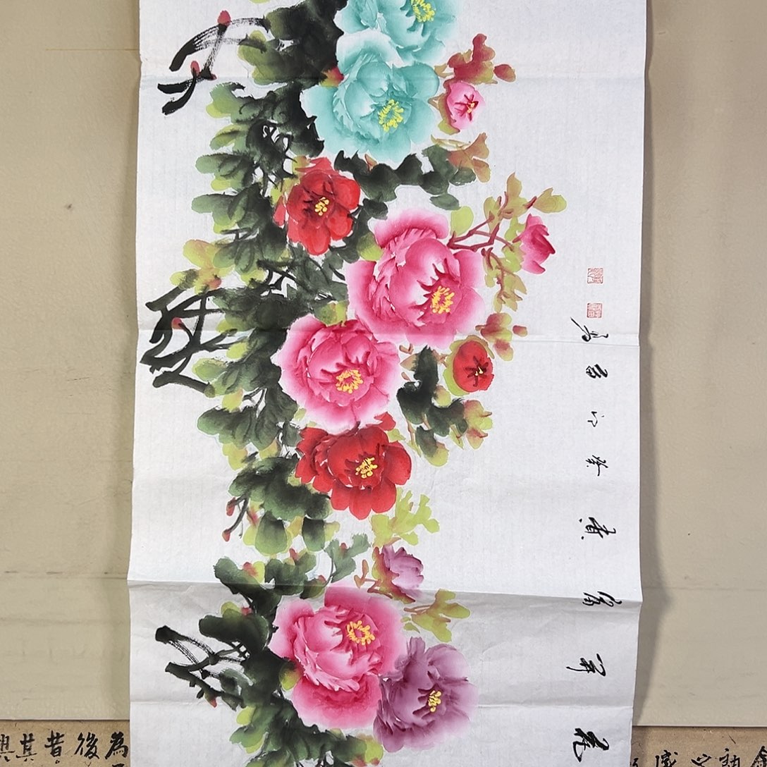 国画047 花鸟在此鸣叫时还要一