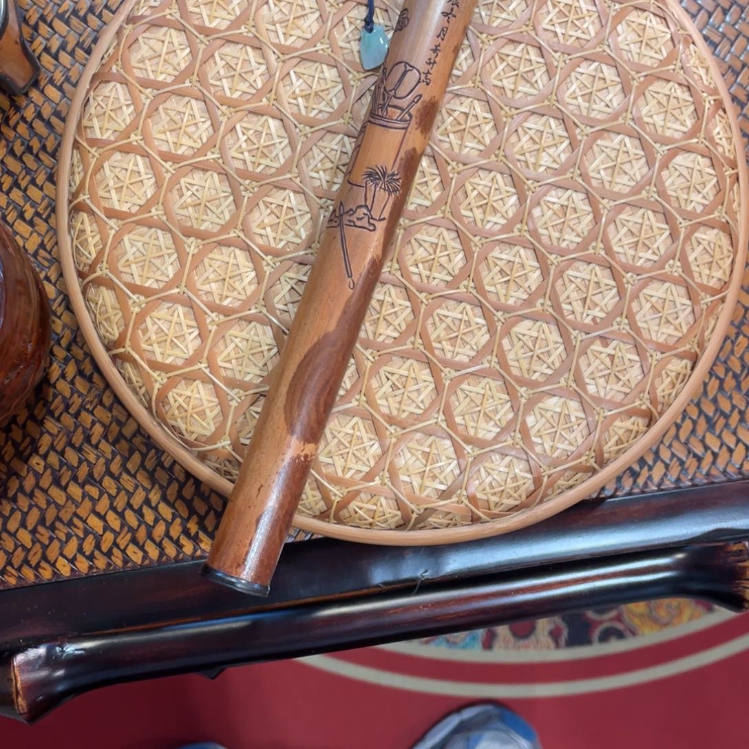 紫砂茶案西****虾香筒老雕刻香筒老雕刻