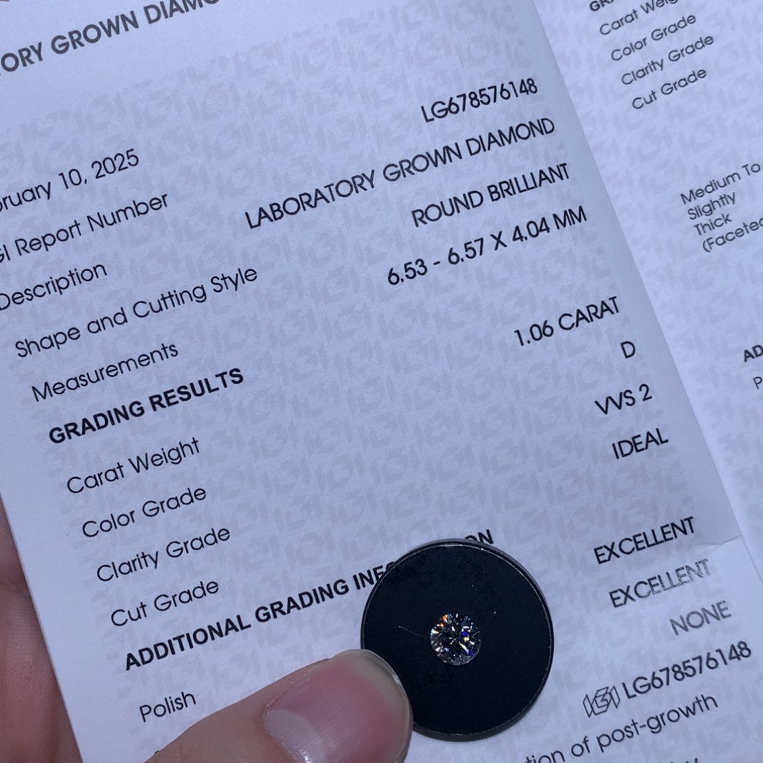 实验室培育钻石裸石未镶嵌