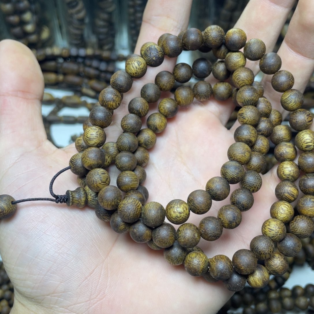 沉香沉香碎屑+0.8圆珠多圈24克加多样性发一