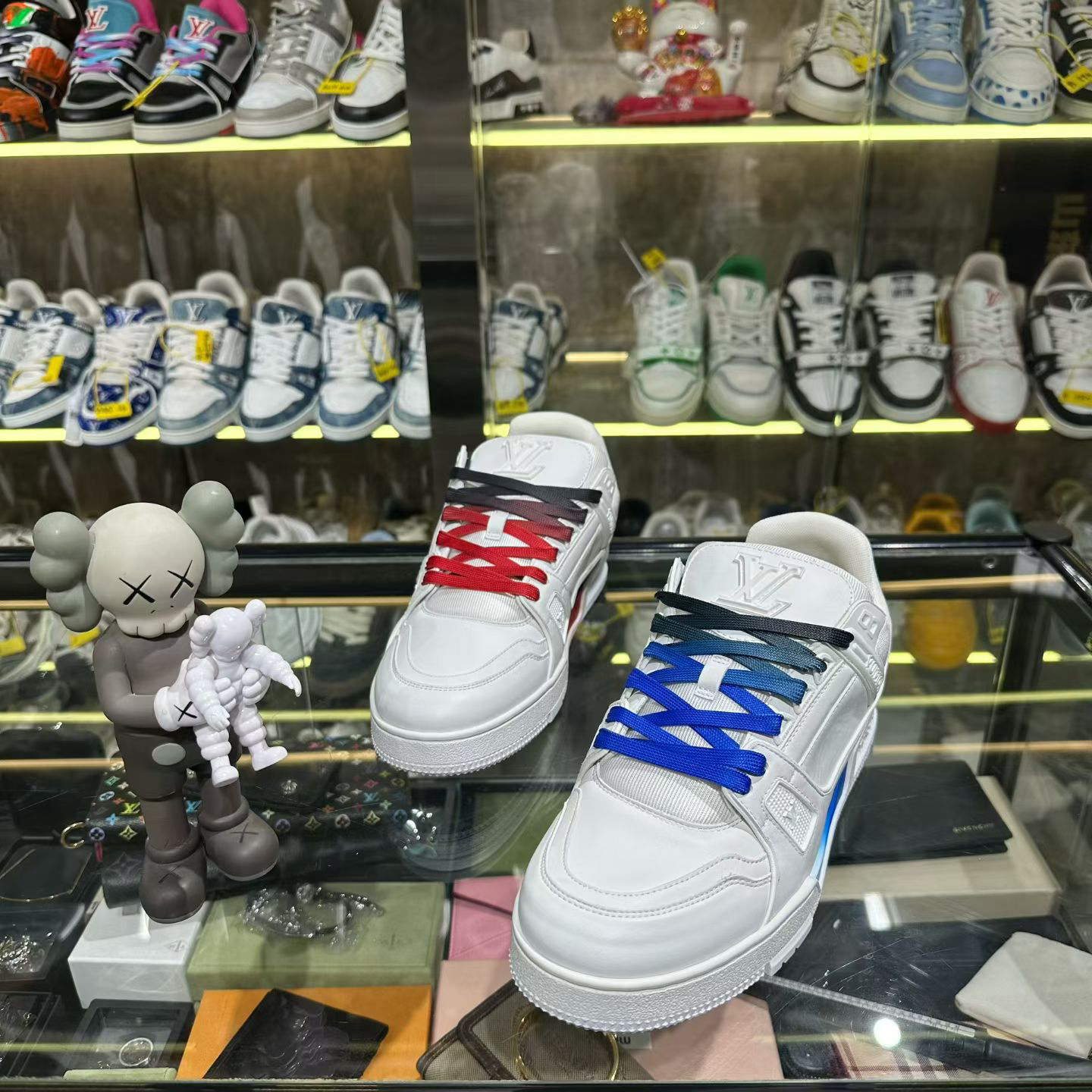 未使用 LouisVuitton/路易威登 41码 trainer韩国限定鸳鸯板鞋