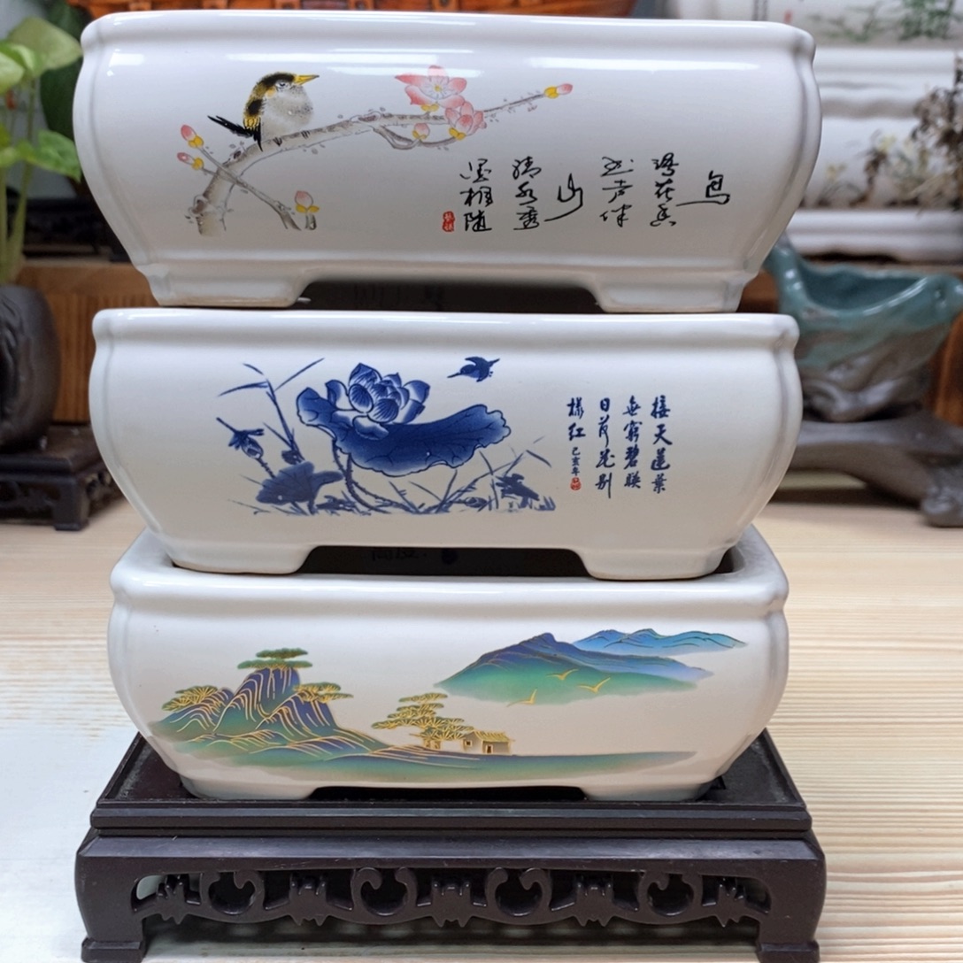 紫砂花盆陶瓷花盆陶瓷艺术