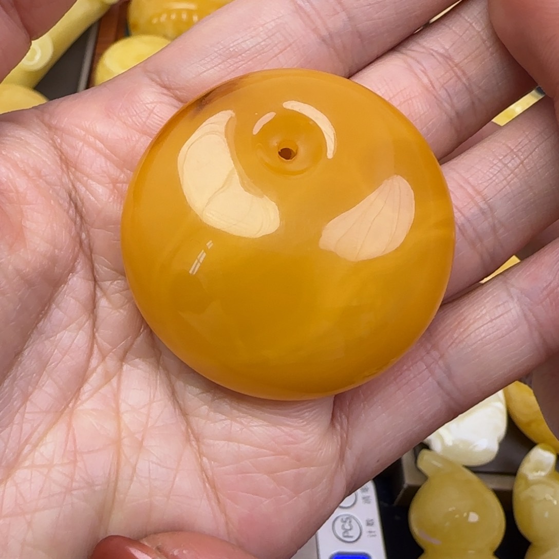 蜜蜡颈饰未镶嵌天然蜜蜡