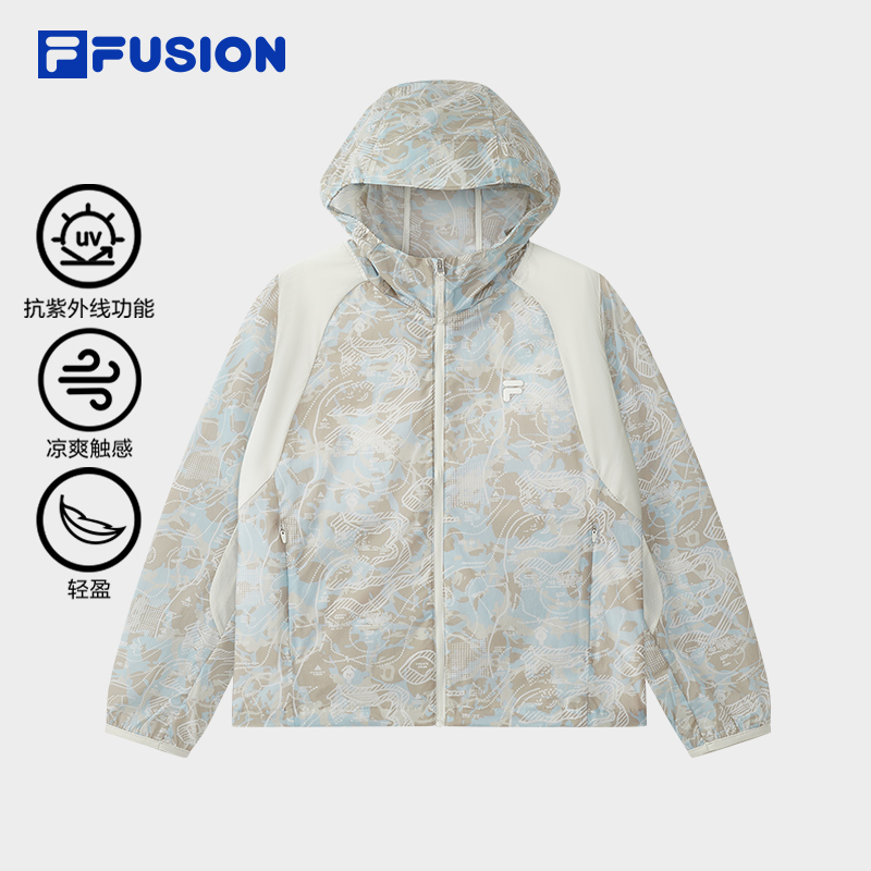 斐乐抗紫外线UPF50+防晒服女夏季轻薄宽松防晒衣T11W521705