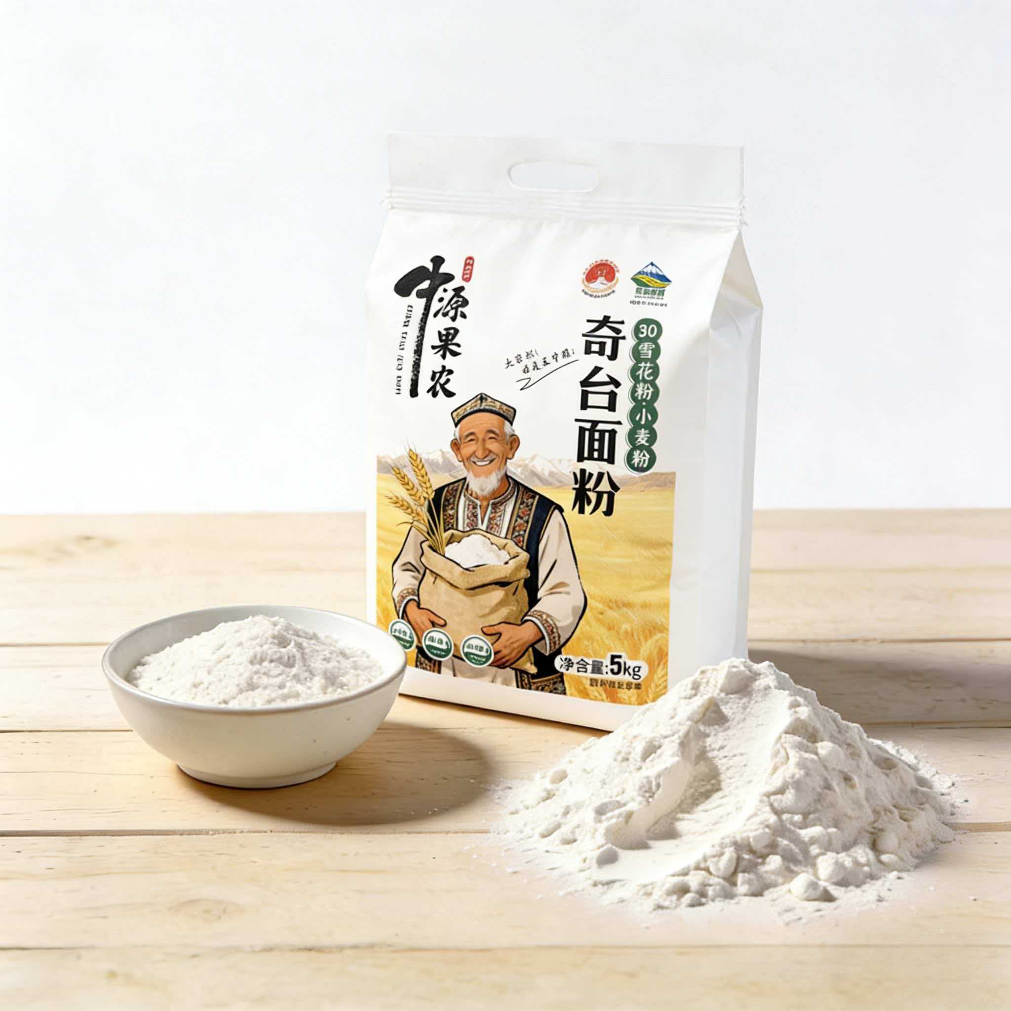 【韵达 乌鲁木齐发货】新疆奇台面粉（30雪花粉）净重5kg*1袋