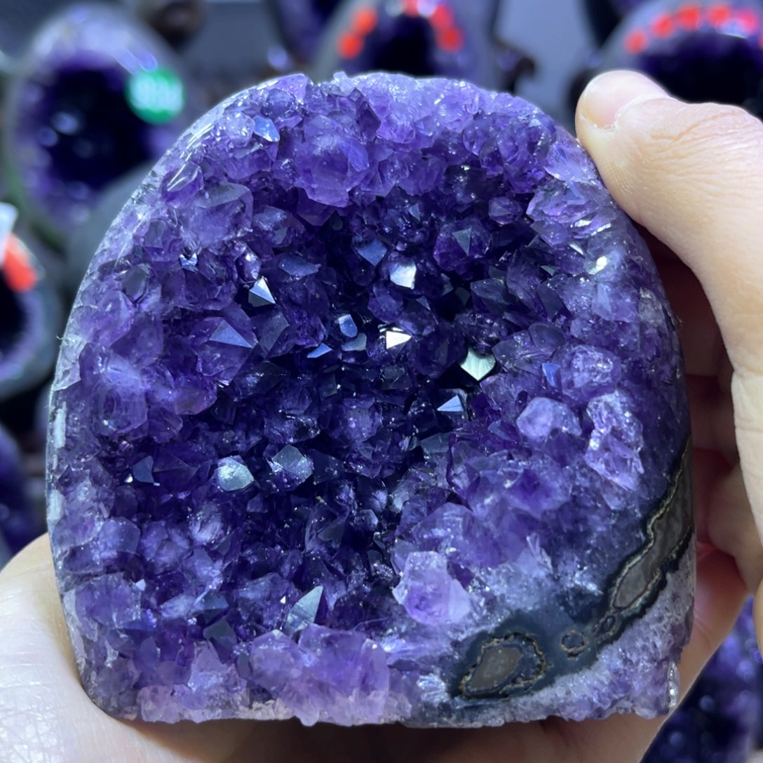 紫晶摆件未镶嵌紫水晶