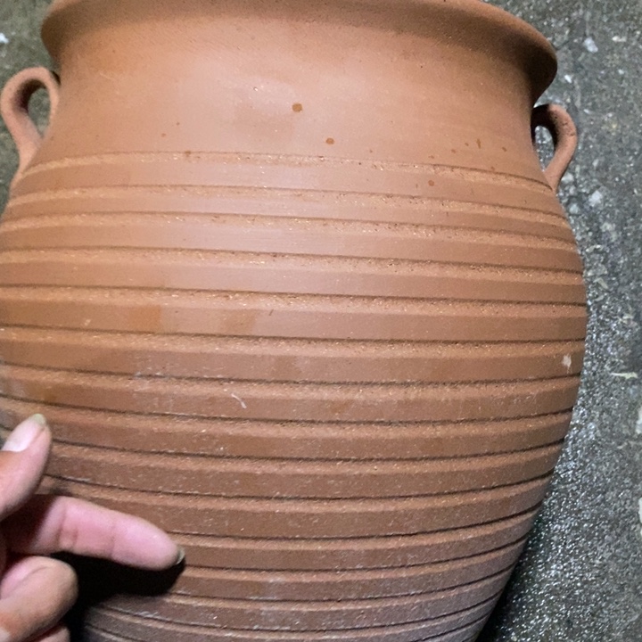 紫砂花盆高约30口约25