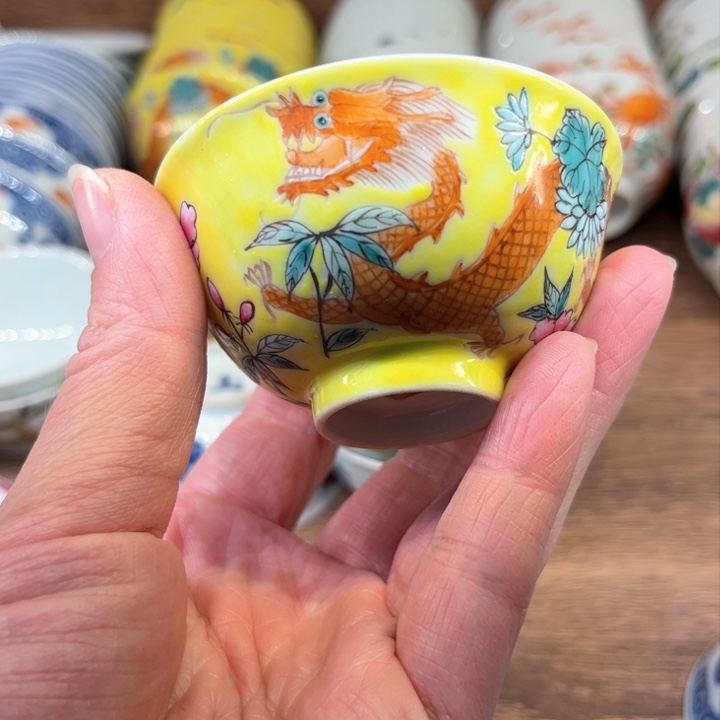 纯手绘精辟盖碗杯