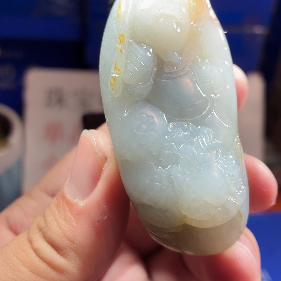 和田玉（糖玉）未镶嵌车挂