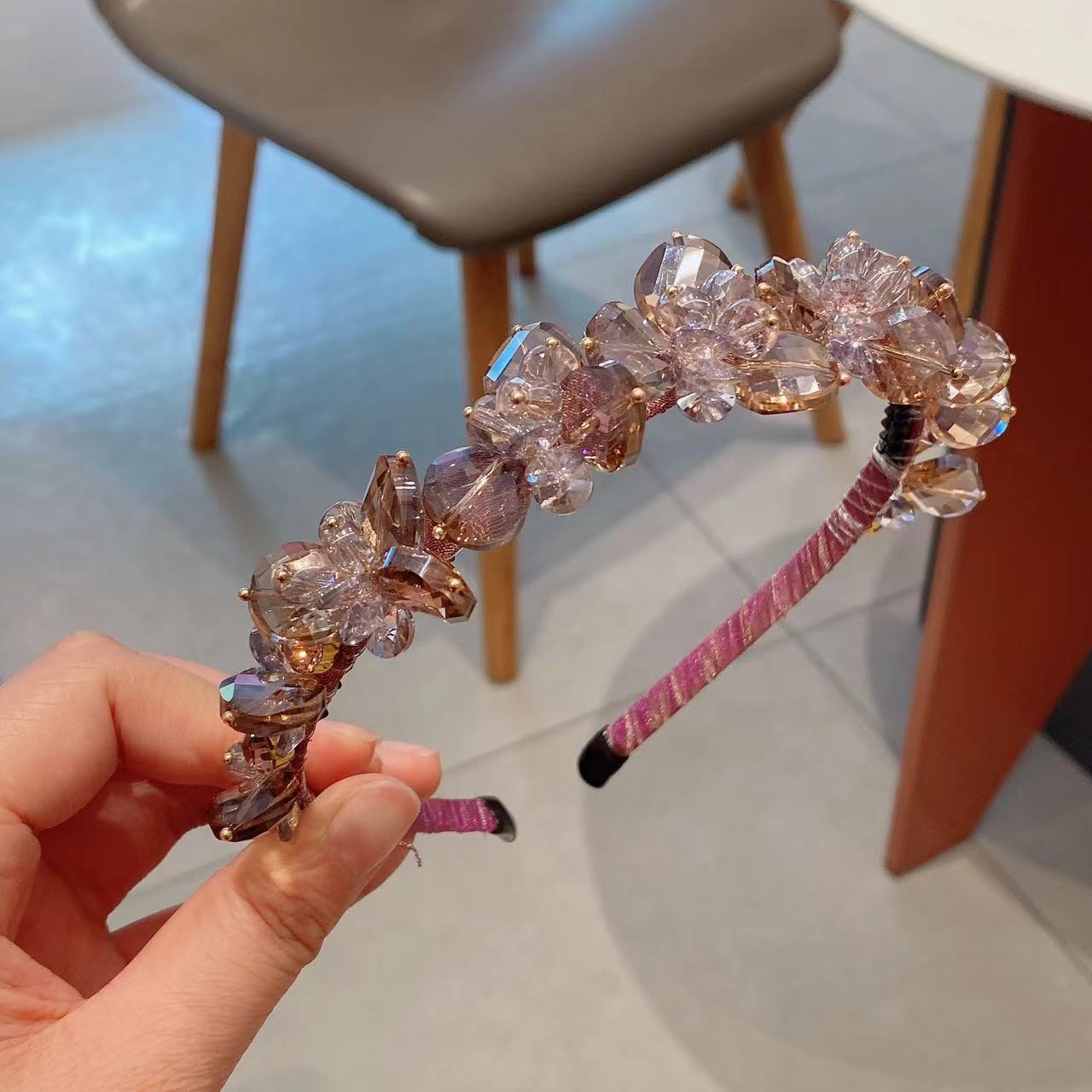 M1655新款2025春夏新款满天星河发箍