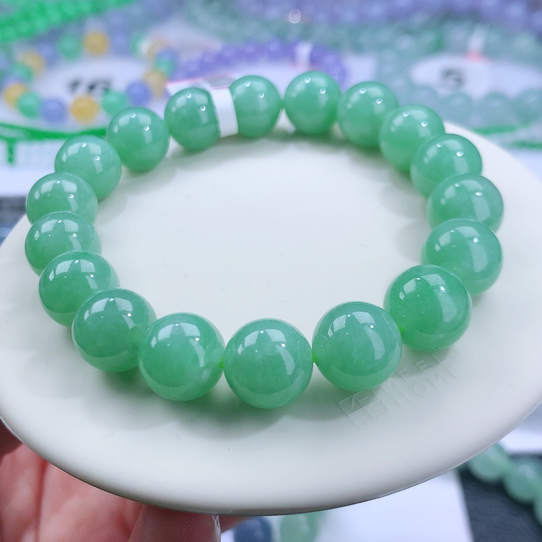 翡翠手串未镶嵌卡10.8