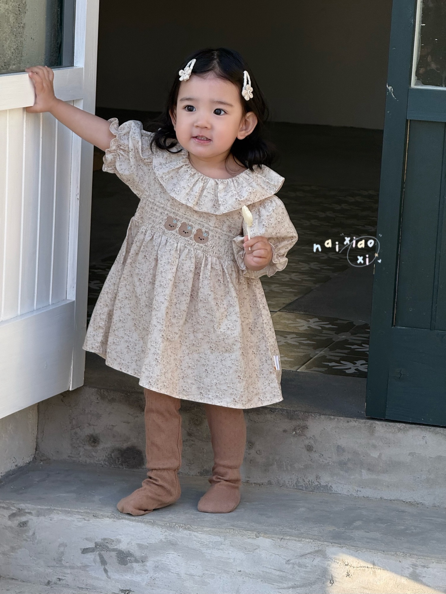 25年儿童新款女童连衣裙韩版休闲女夏装花苞裙纯棉（特价不退换）