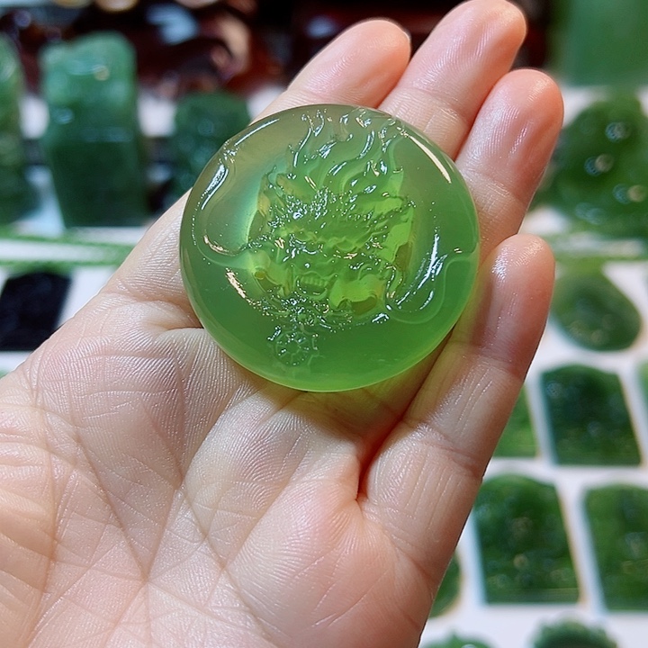 蛇纹石玉合金颈饰用****5