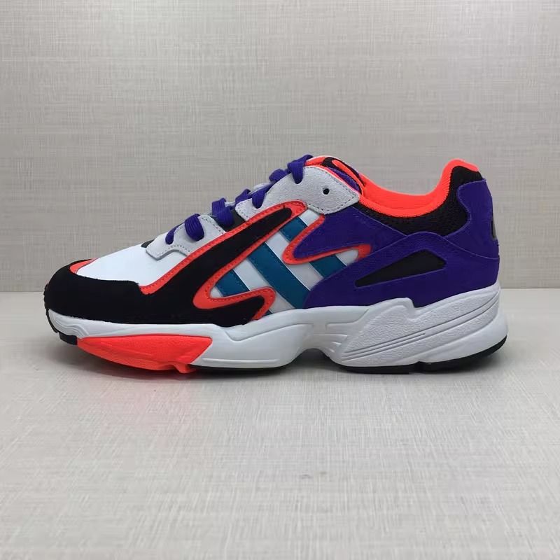 【无盒】adidas 运动减震防滑低帮生活休闲鞋男女同款黑水蓝 EF1427