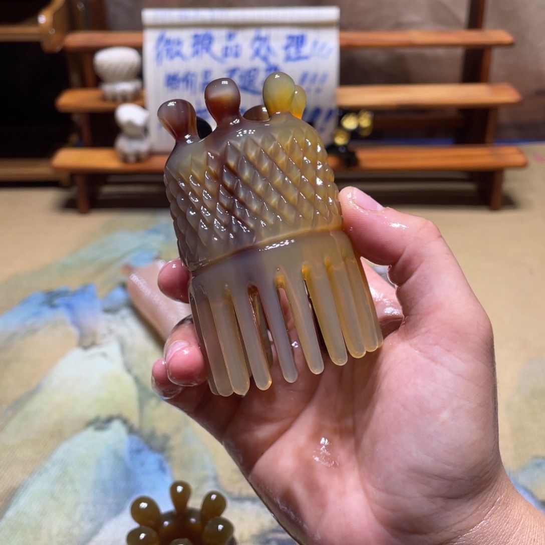 香榧木白牦牛角皇冠双头洗头