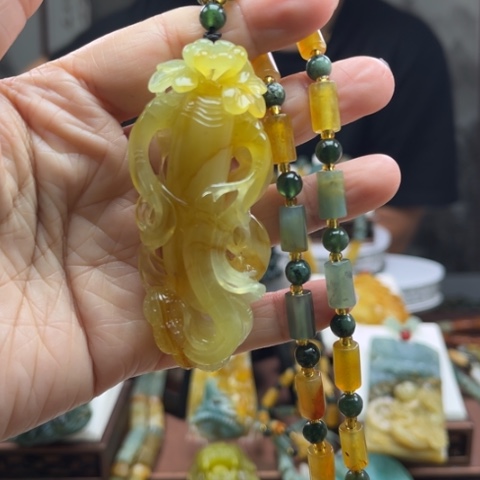 岫玉挂件未镶嵌挂件