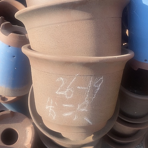 紫砂中国宜兴紫砂花盆，