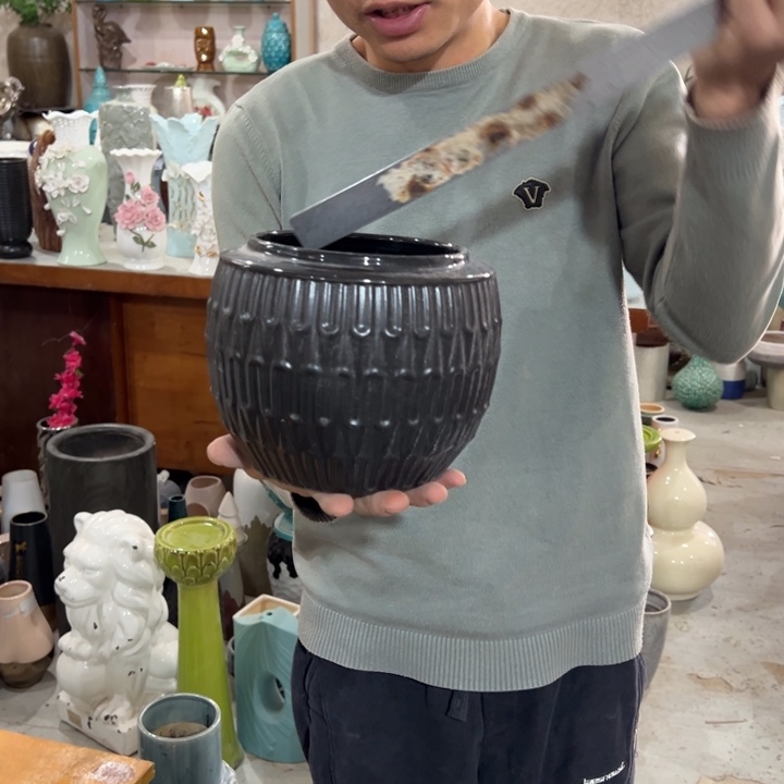 瓶高度15厘米口径14厘米微瑕捡漏