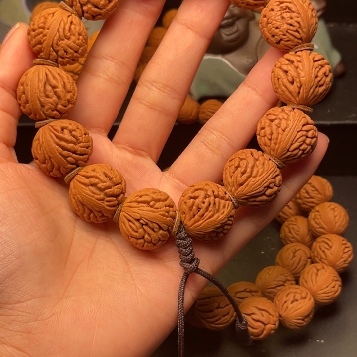 天***勤桃核手串绣球桃核20