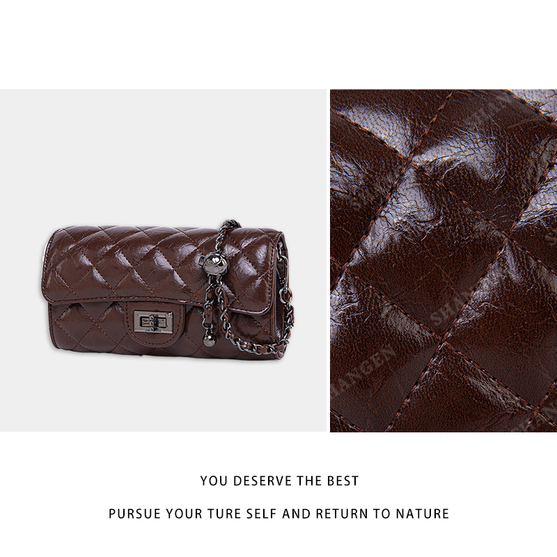 【尚恩CC】QYX-81546-可可棕-轻奢时尚百搭新款女包