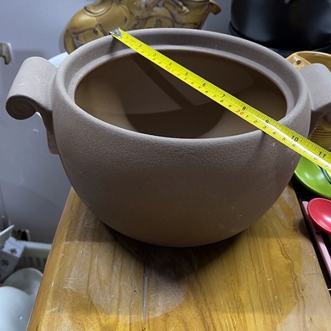 微瑕，明火，口径22，高14无盖，4L，有气泡