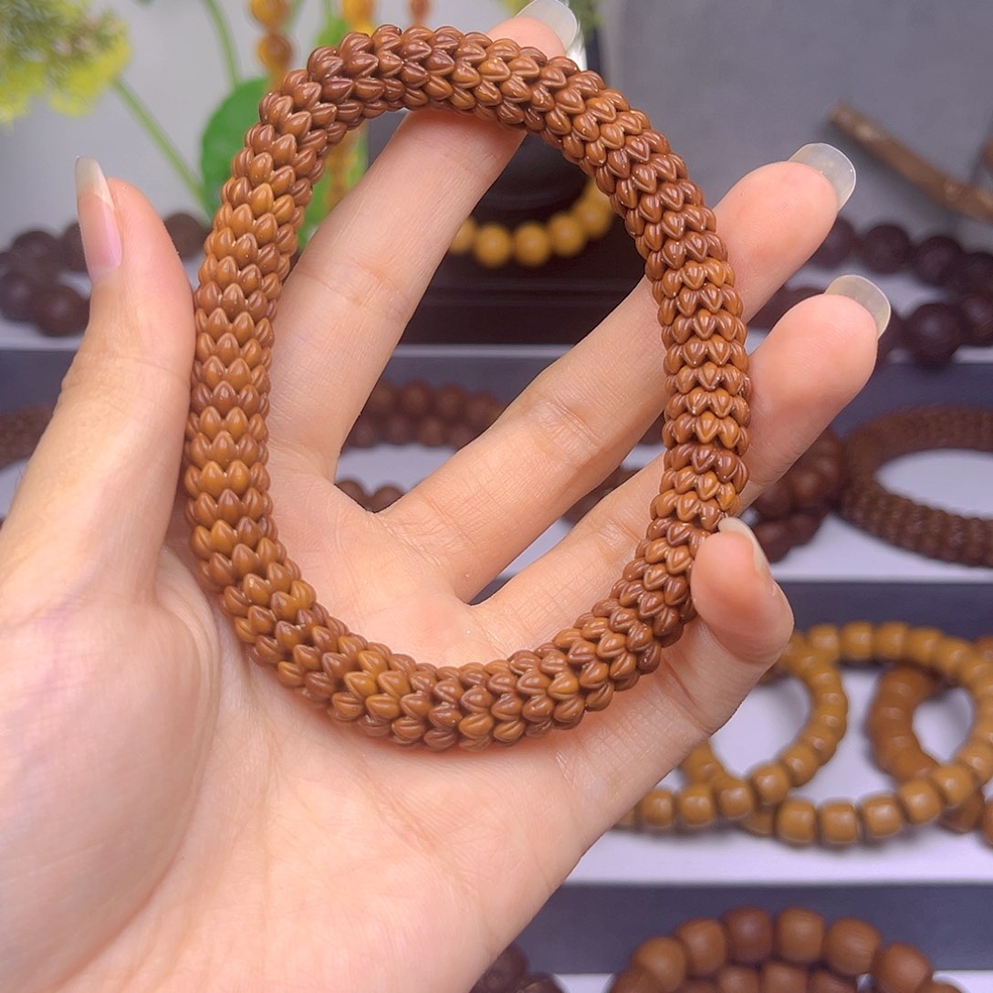 紫金鼠手串红*K莲花10