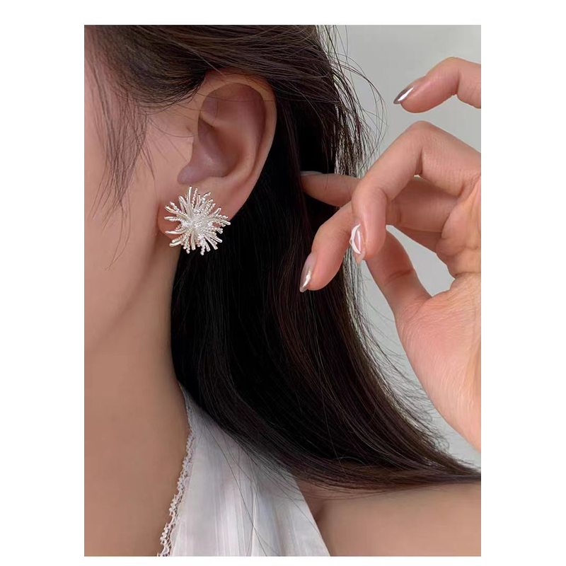 铜合金耳饰 3011白昼烟火~轻奢烟花耳钉