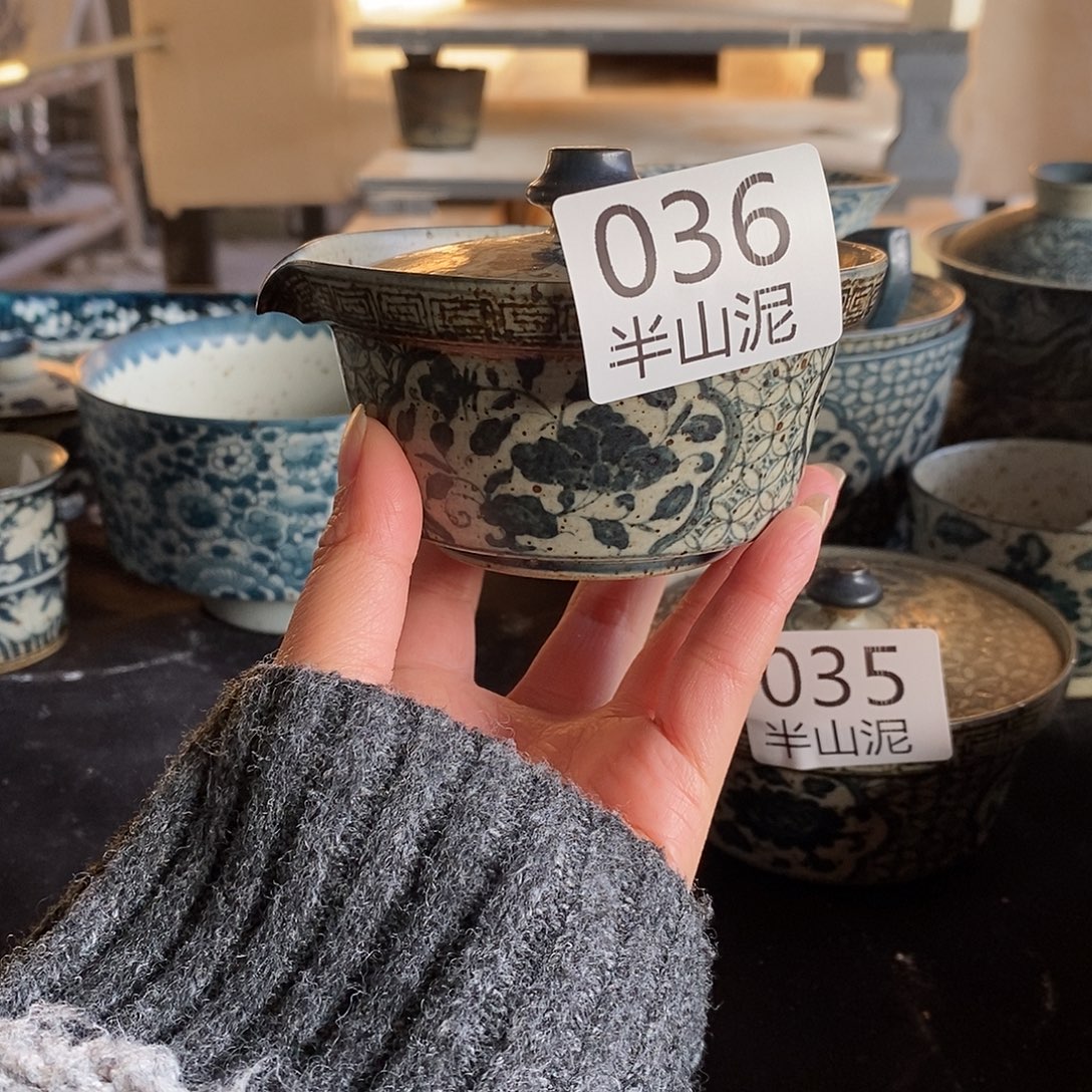 陶手工手绘青花高温陶瓷