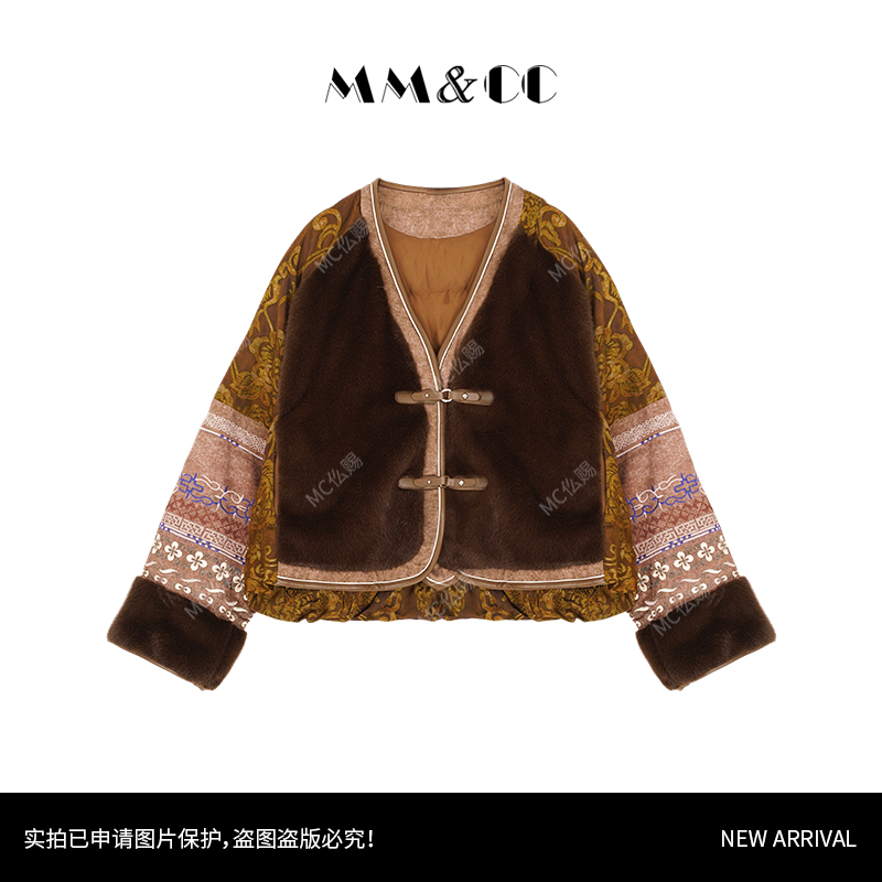 【美拉德】新中式高定保暖冬2025气质鹅绒服百搭外套G9091