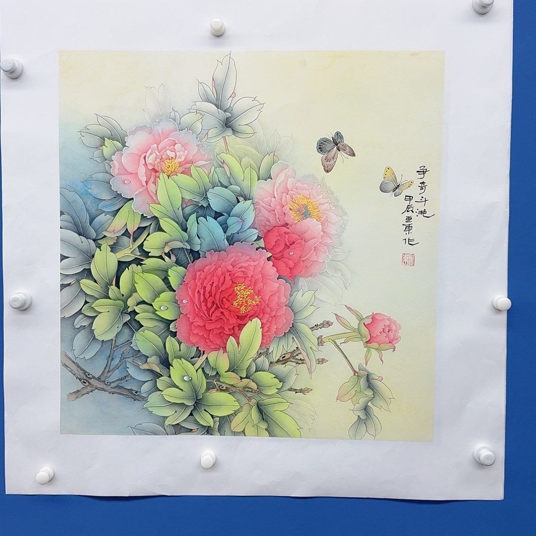 国画多次参加国内外大型