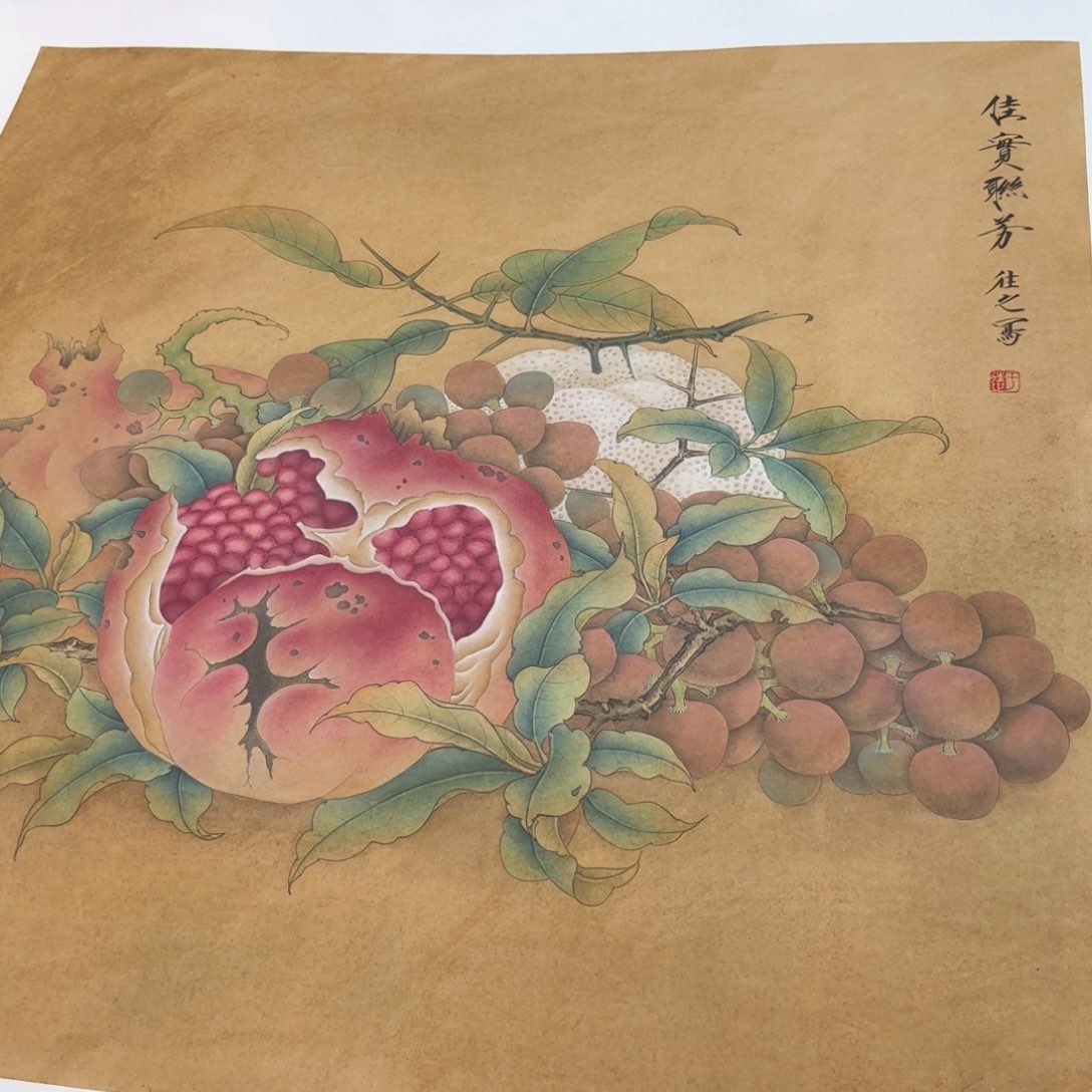 国画国画作品山水花鸟