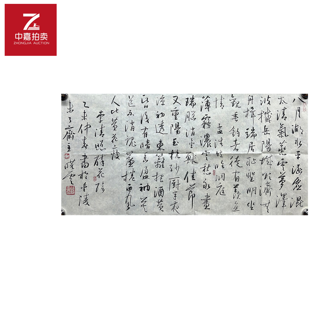 孙晓云书法软片八月33x66