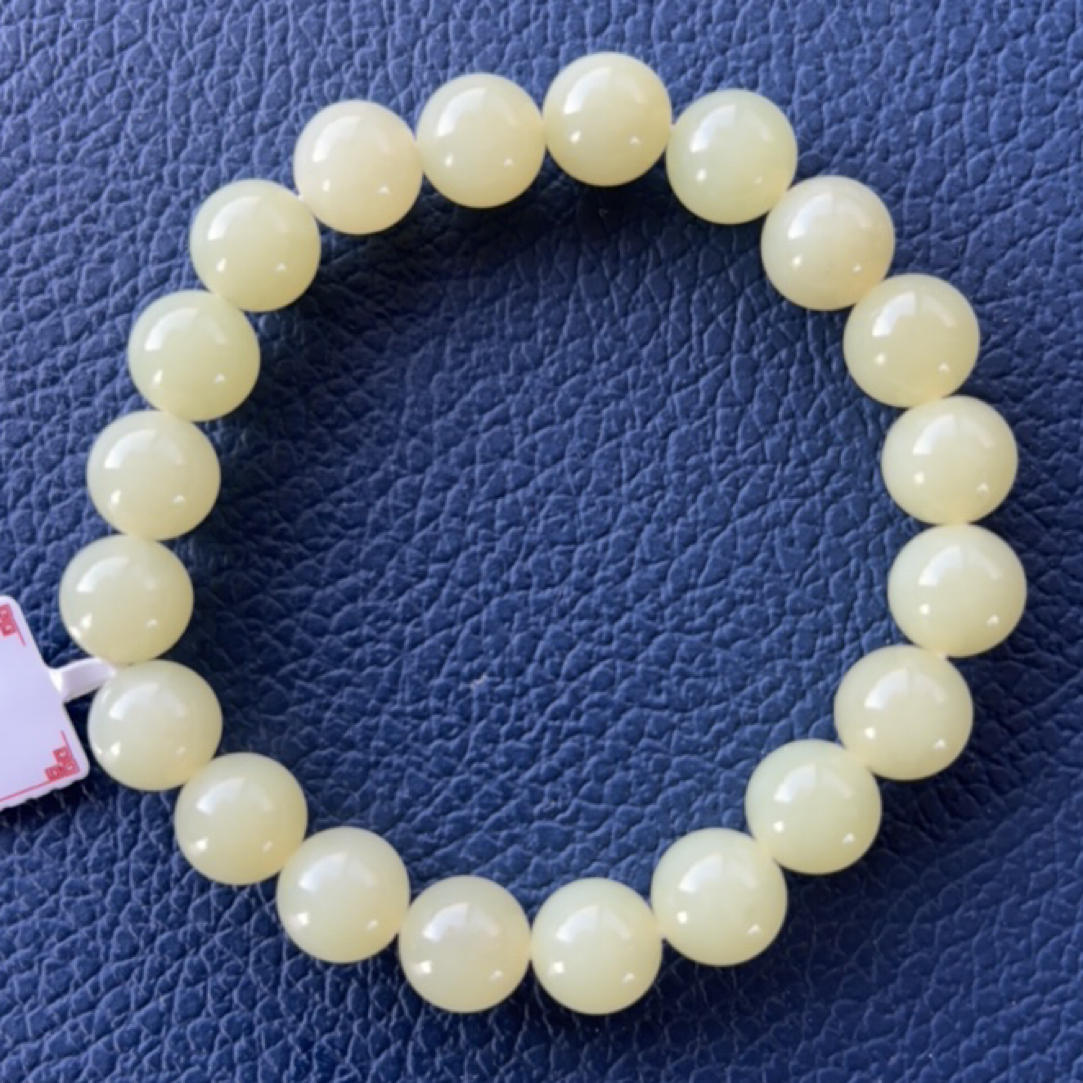 黄白老玉高品质手串