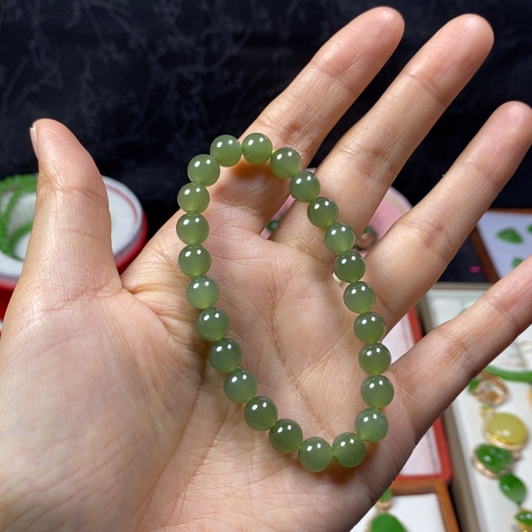 和田玉手串未镶嵌