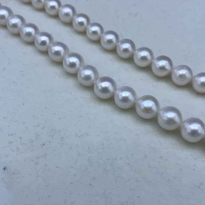 淡水珍珠颈饰银S925镶嵌➕7.8高品极光