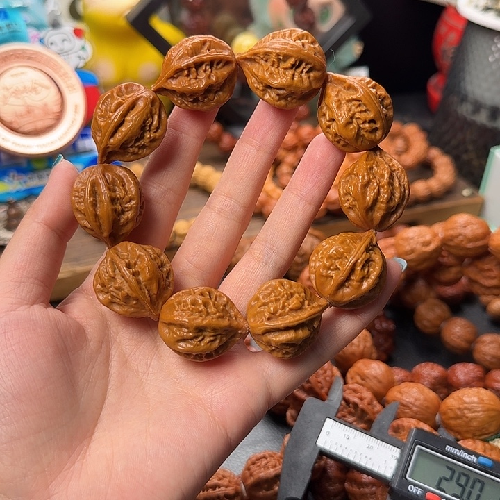 手串文玩核桃肉筋八楞泡泡龙