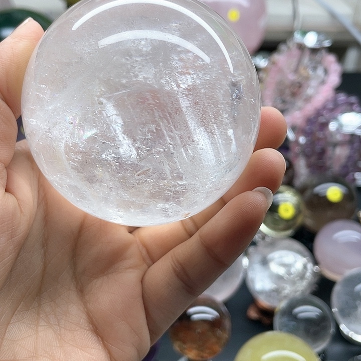 水晶天然水晶卡6.8，22号未镶嵌用****7
