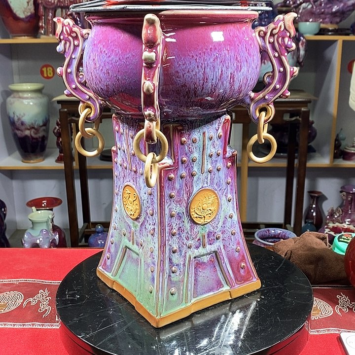 瓶中国神垕精品钧瓷