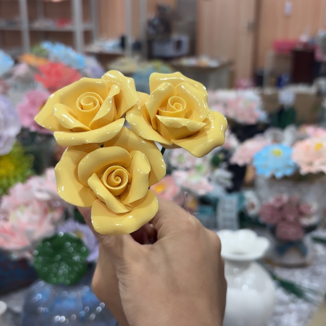 陶瓷花，20元发货，退款拉黑