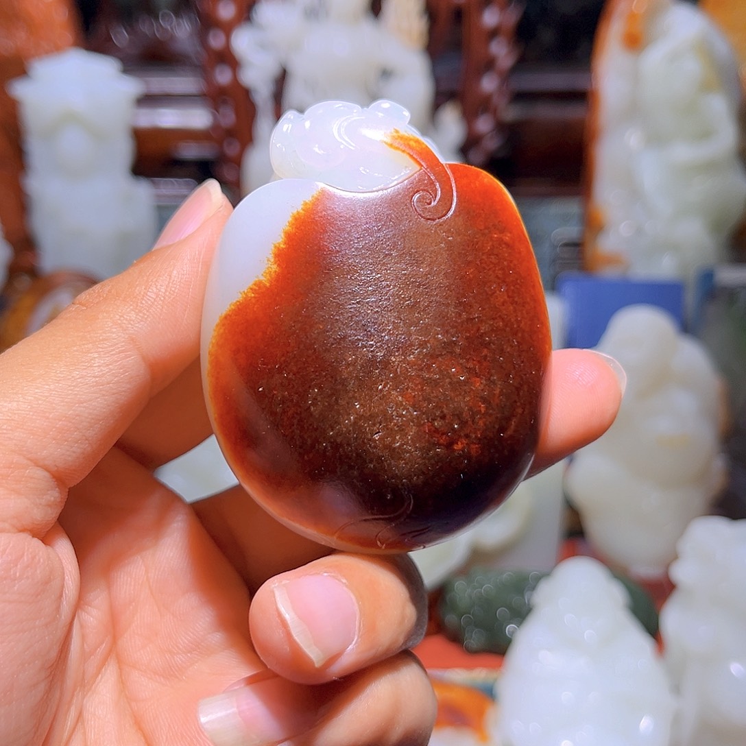 和田玉未镶嵌挂件