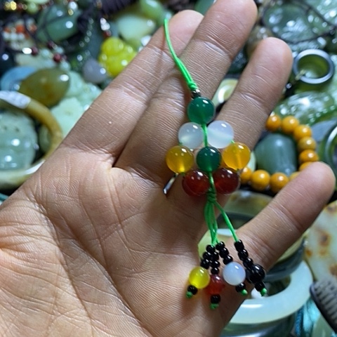 玛瑙/玉髓手机挂件未镶嵌