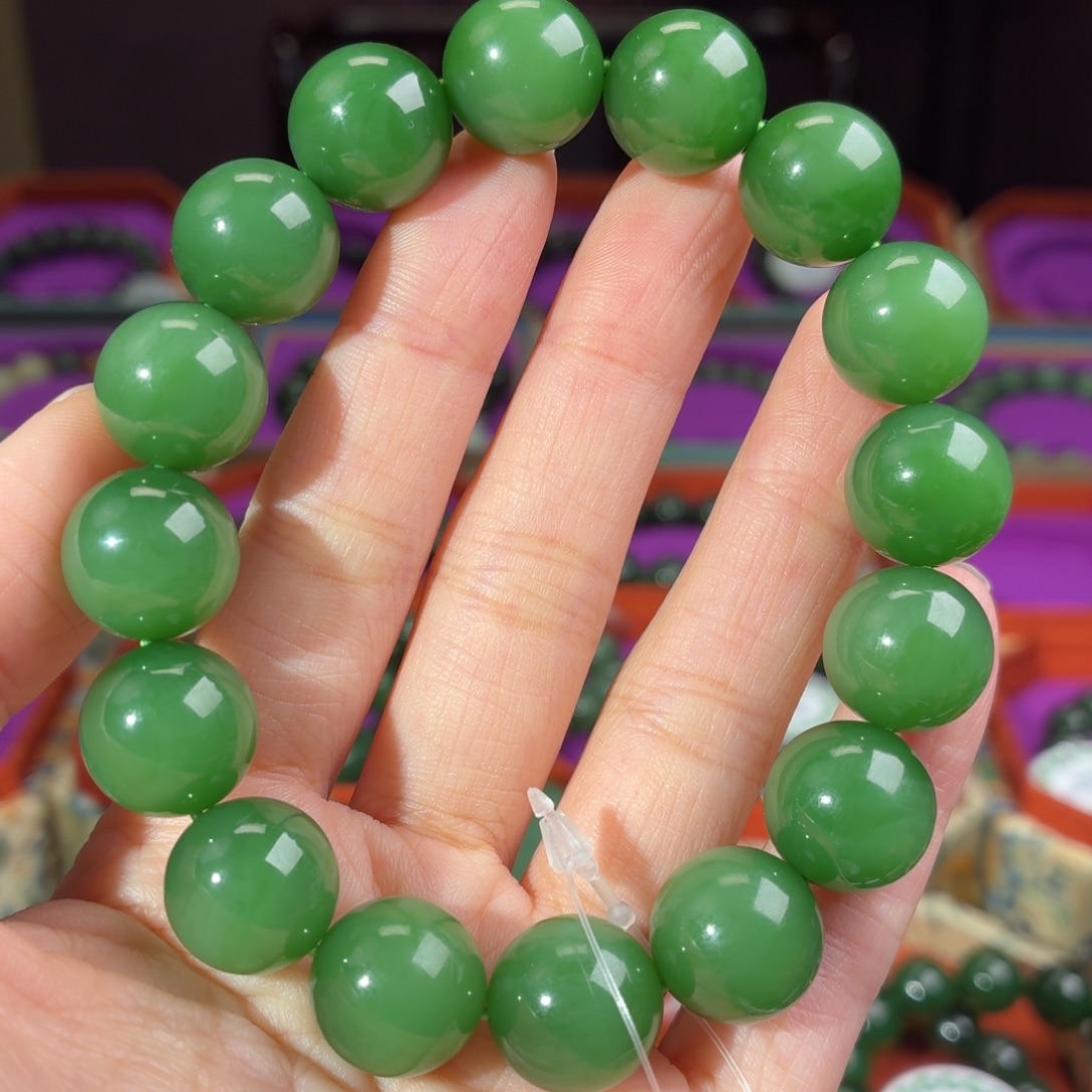 和田玉（碧玉）未镶嵌手串